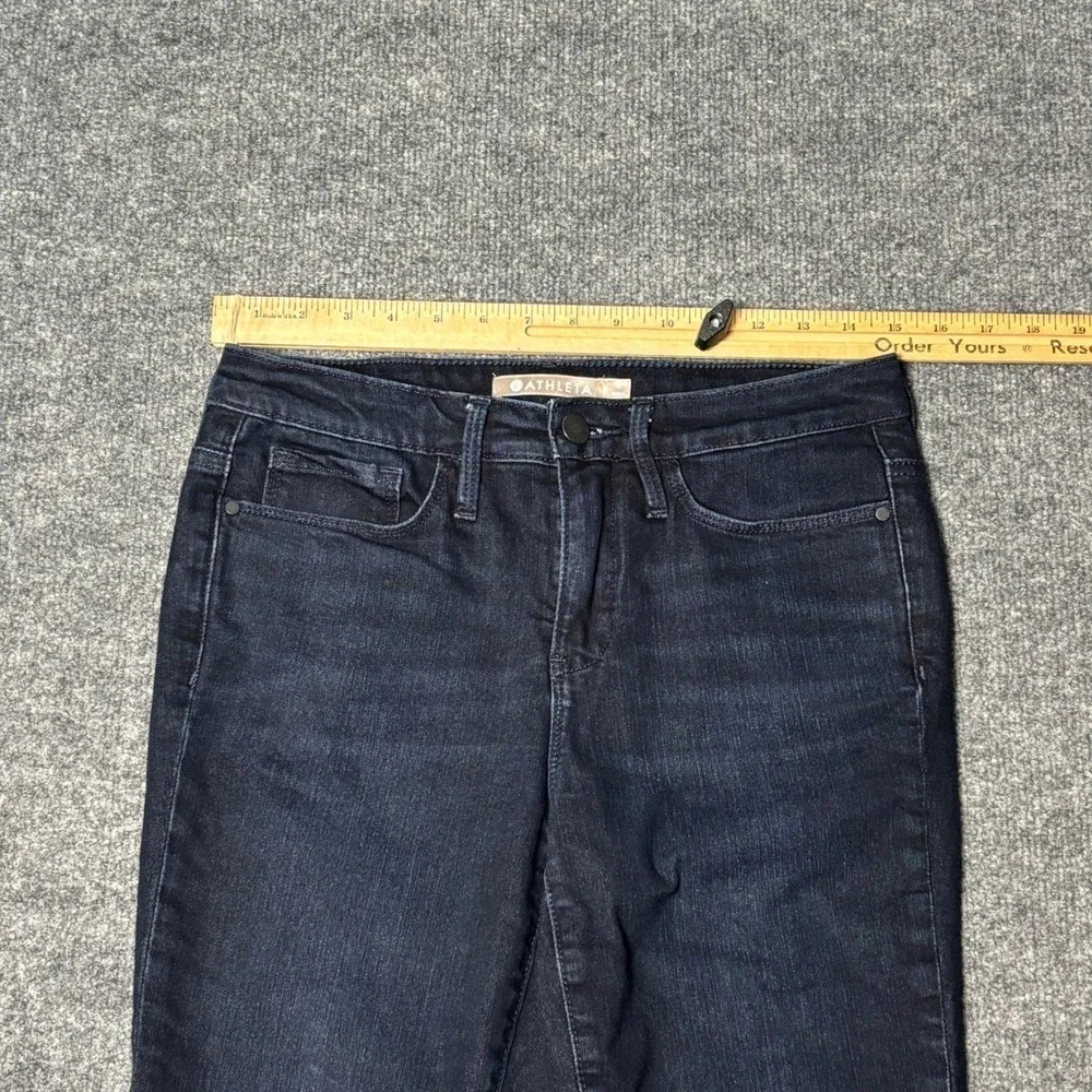 Athleta Sculptek Skinny Jeans‎ Women's Size 6 Dark Indigo Stretch Denim